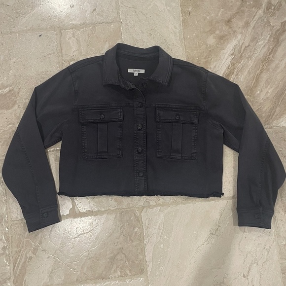 Splendid Grey Cropped Jacket (Size M) - Picture 4 of 8